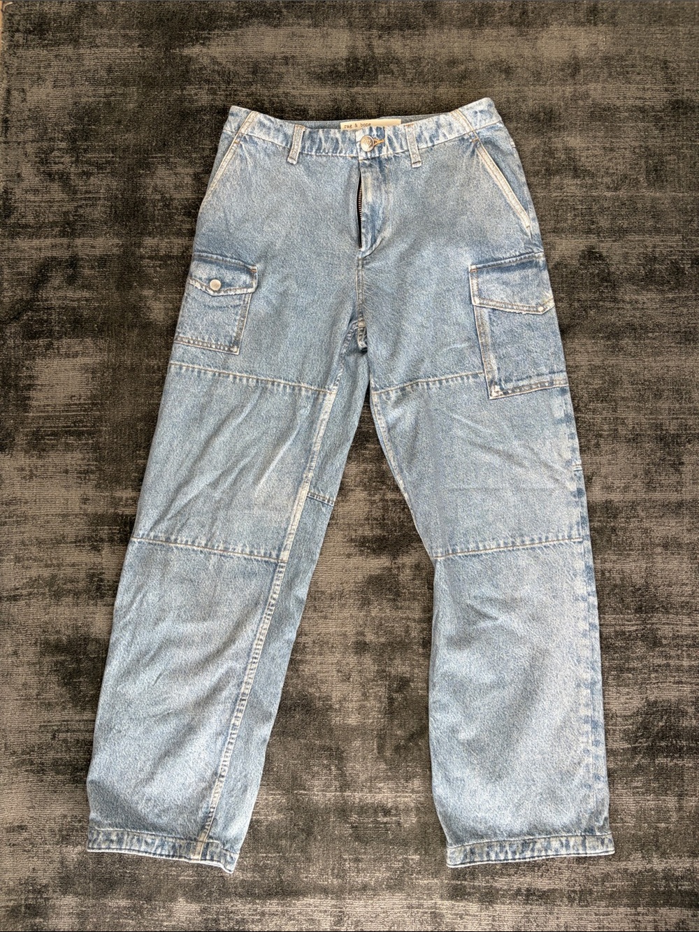 rag & bone light blue denim jeans